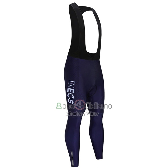 Ineos Grenadiers Ropa Ciclismo Culotte Largo 2021 Mangas Largas Rojo